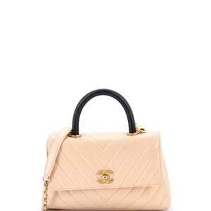 Chanel Coco Top Handle Bag Chevron #220152C48B